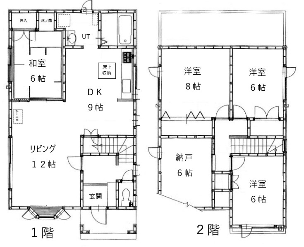 賃貸物件の間取りはこちら