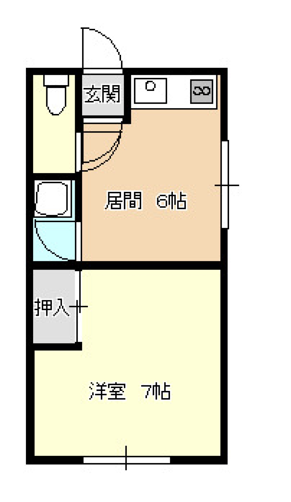 賃貸物件の間取りはこちら