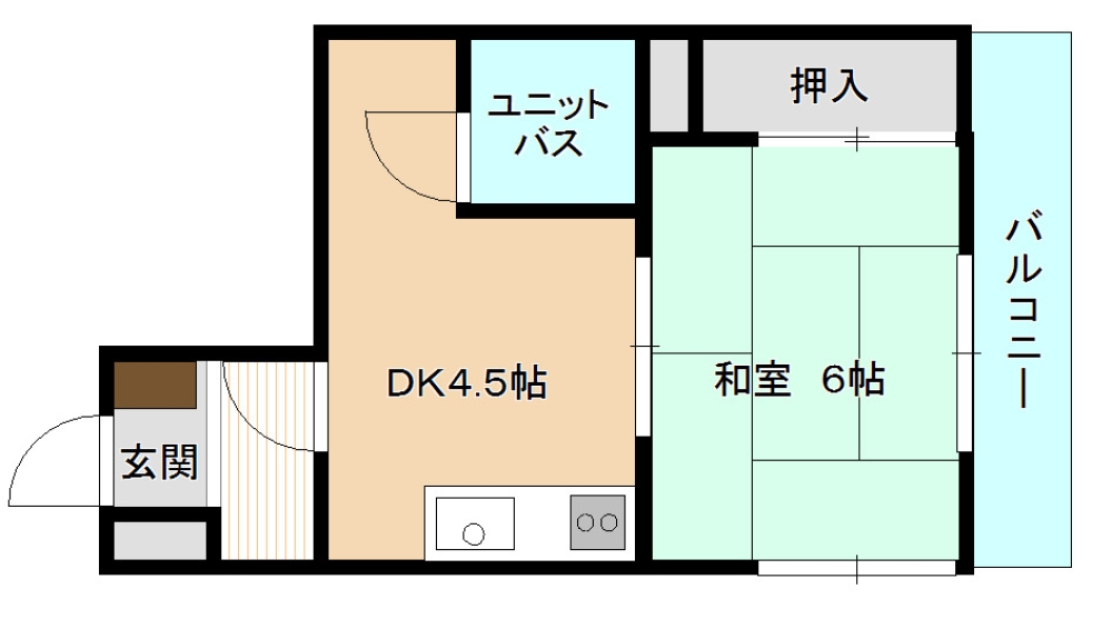 賃貸物件の間取りはこちら
