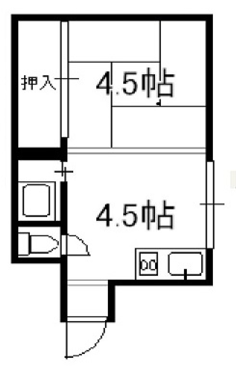 賃貸物件の間取りはこちら