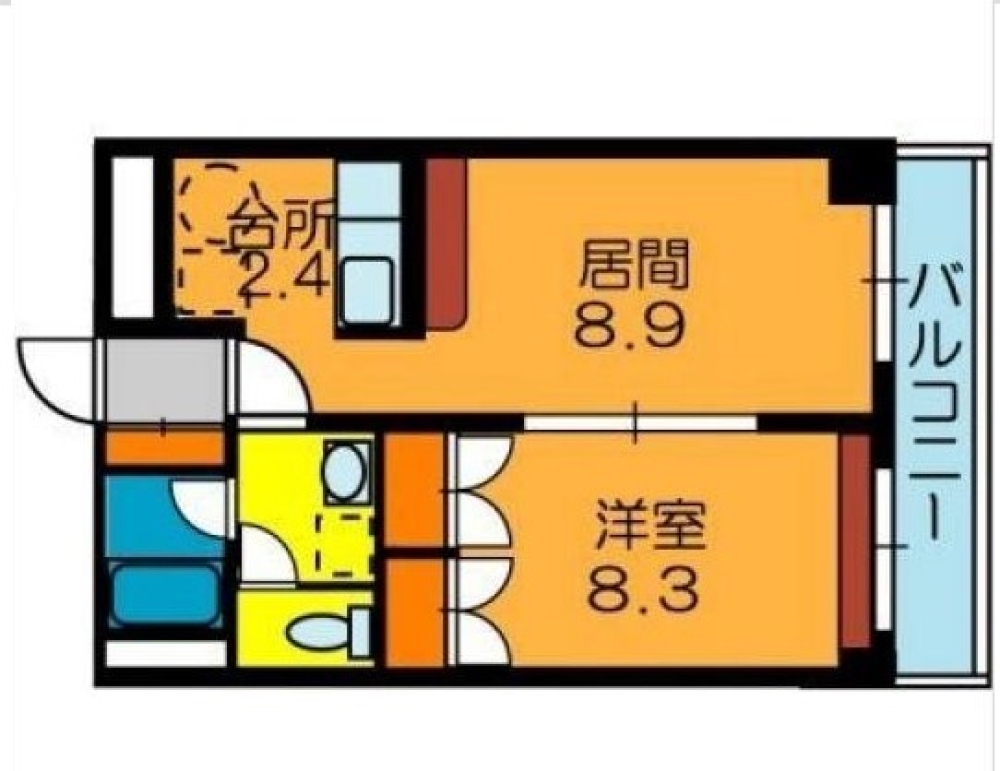 賃貸物件の間取りはこちら