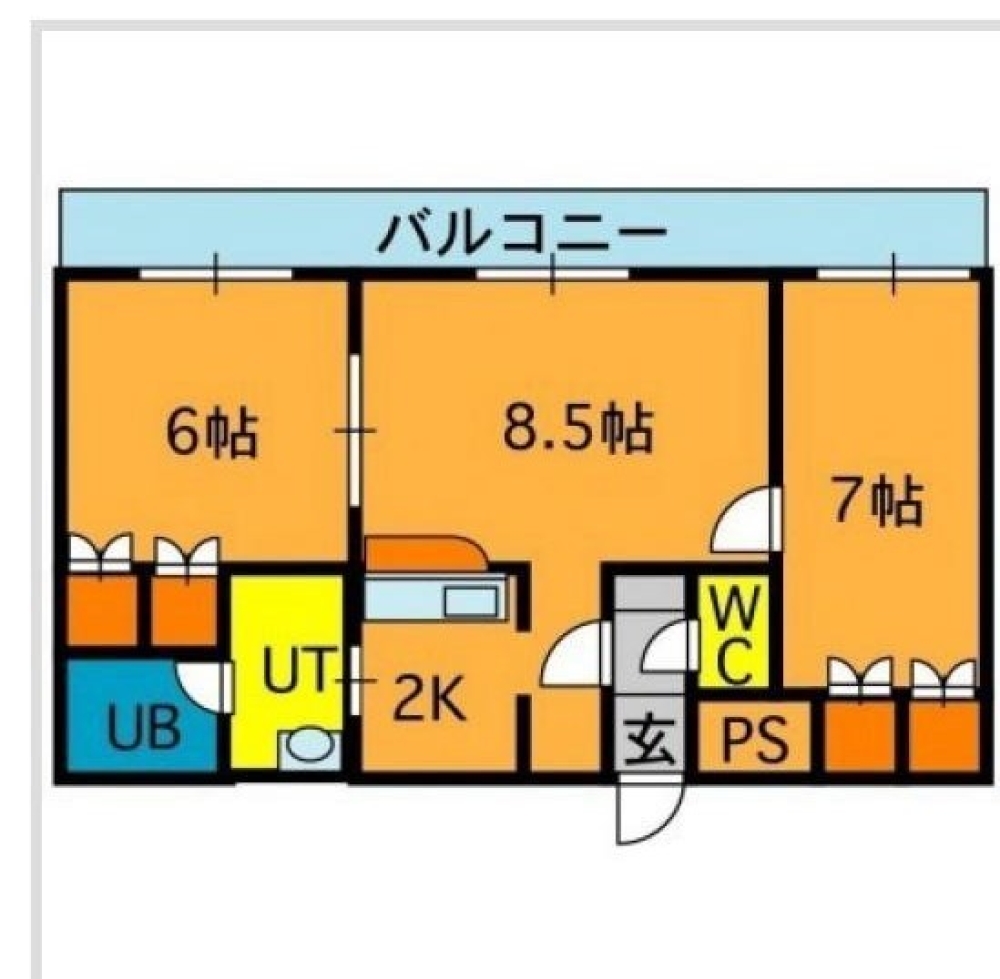 賃貸物件の間取りはこちら