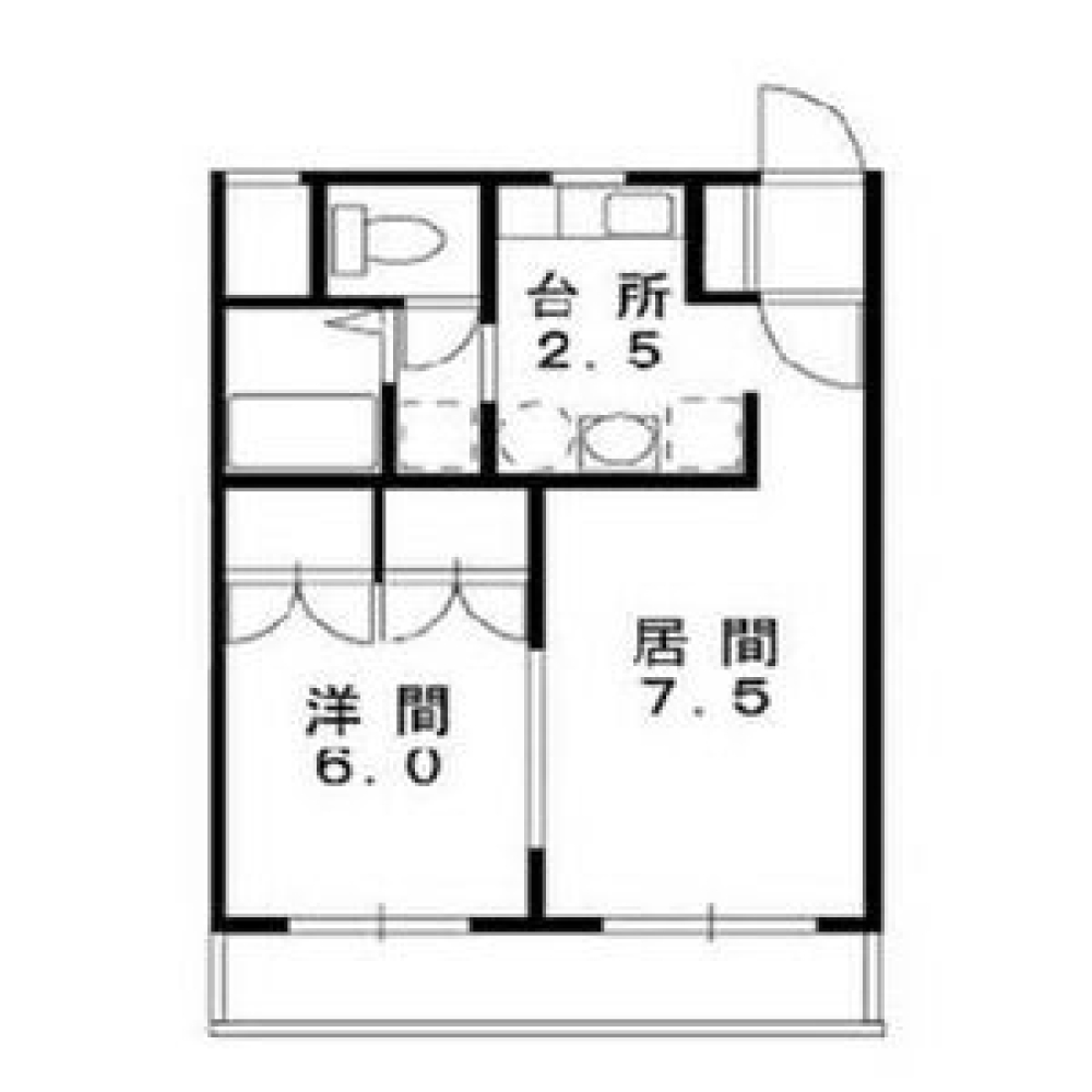 賃貸物件の間取りはこちら