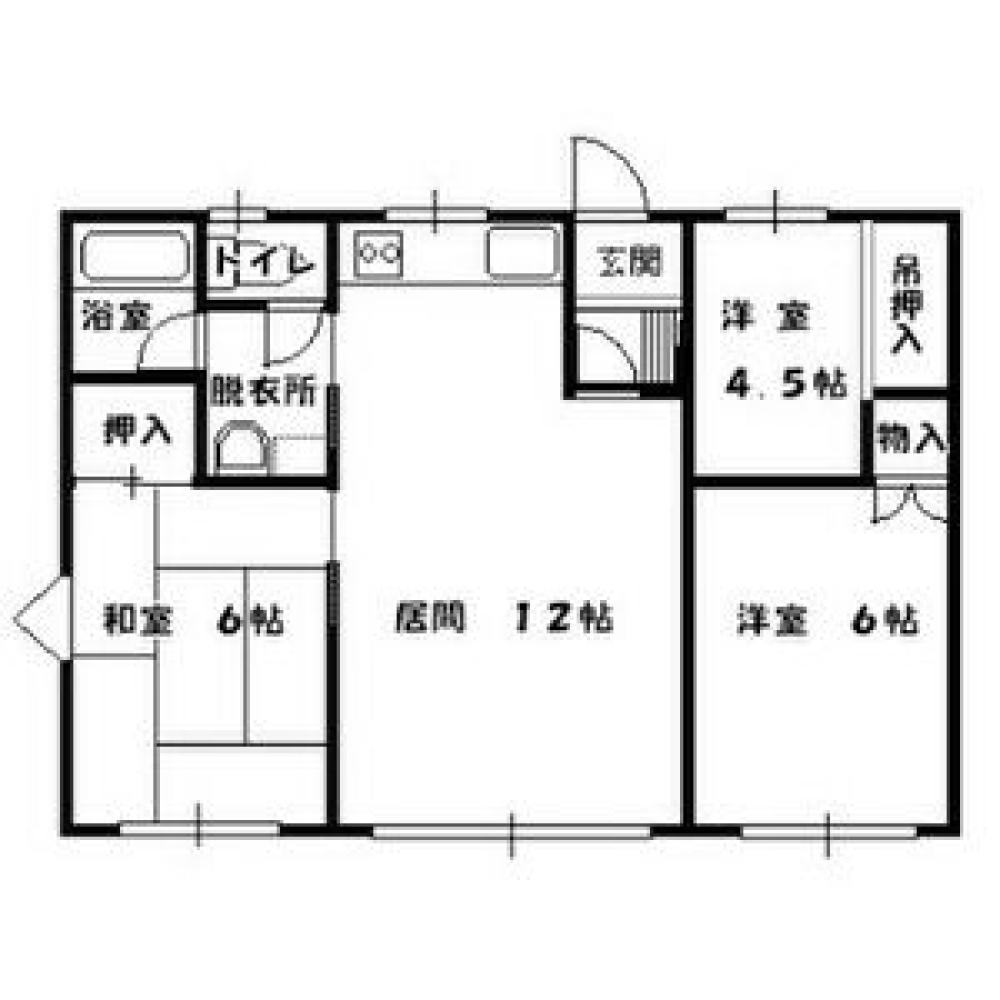 賃貸物件の間取りはこちら
