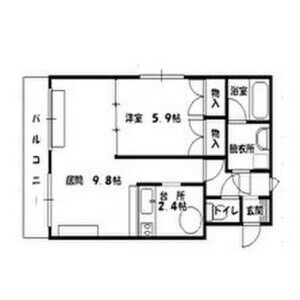 賃貸物件の間取りはこちら