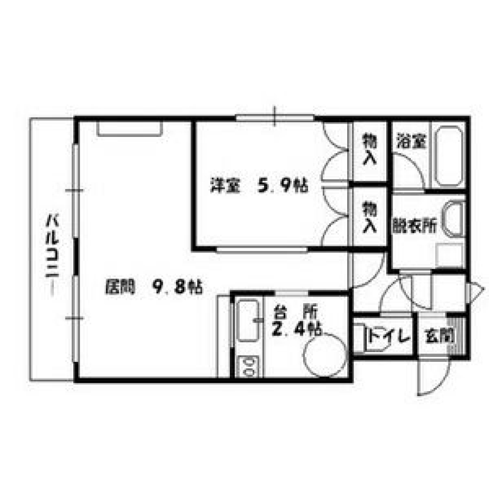賃貸物件の間取りはこちら