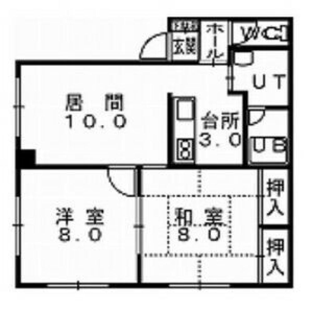 賃貸物件の間取りはこちら