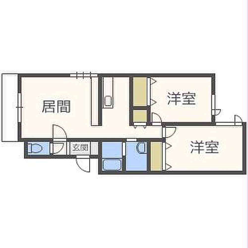 賃貸物件の間取りはこちら